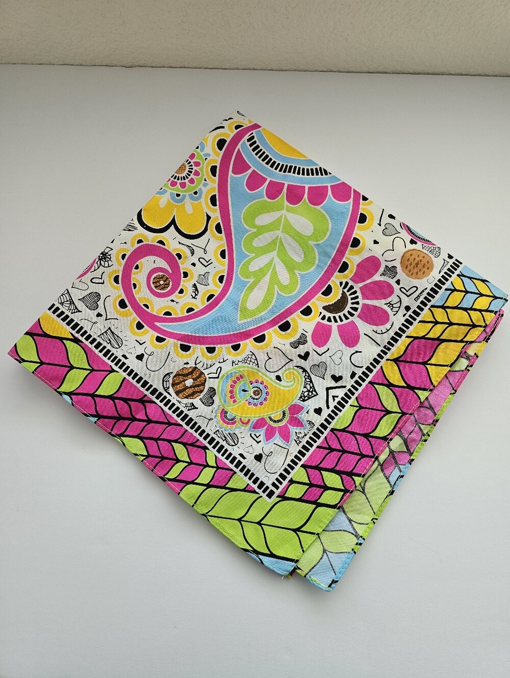 Vintage Girl Scout "Little Brownie Bakers" Paisley Napkin/Bandana